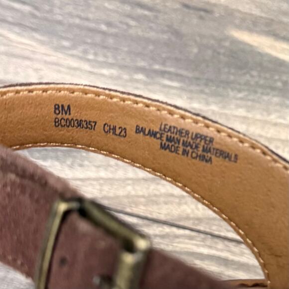 NIB BOC BORN Didi 8M 38-39 Brown Suede Slingback Flat Comfort Sandal - Picture 9 of 10